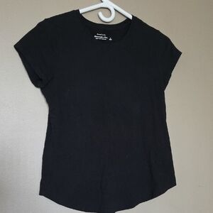 Abercrombie&Fitch Knotted Black Crew Tee💥Buy2Get1Free💥